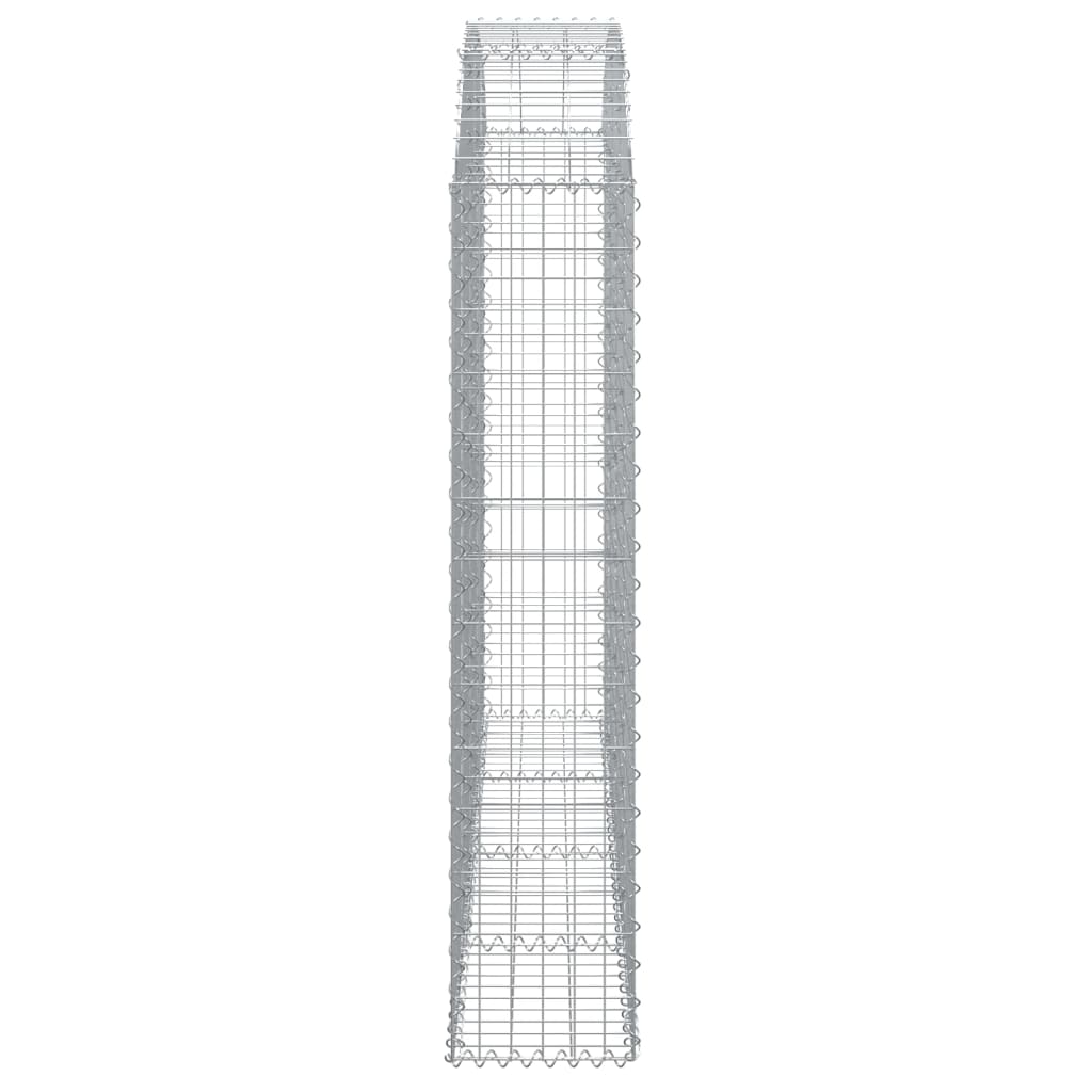Gabion with High Arch 200 x 30 x 140 160 cm Galvanized Iron