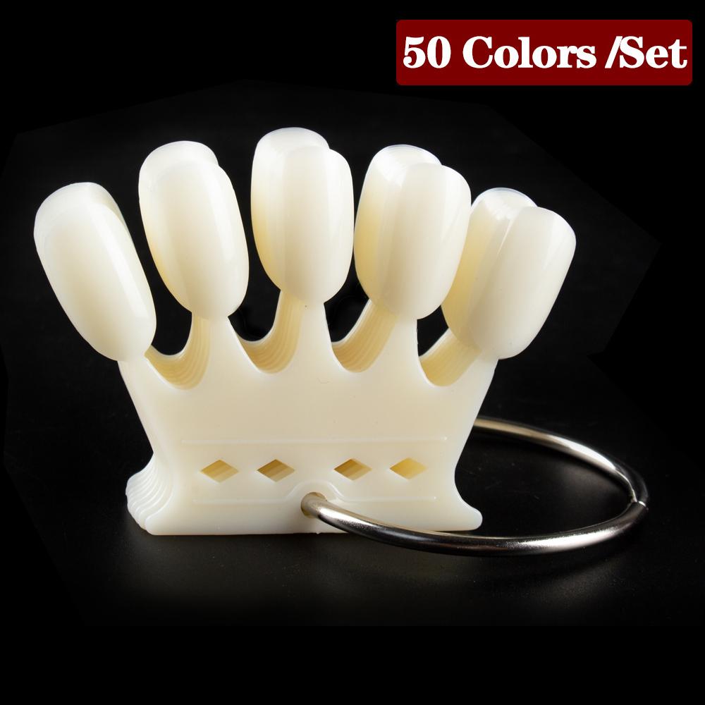 1 компл. для дизайна ногтей, веерная форма, дисплей, естественная диаграмма, гель-лак, образец окраски, тренировка, накладные ногти со съемным кольцом