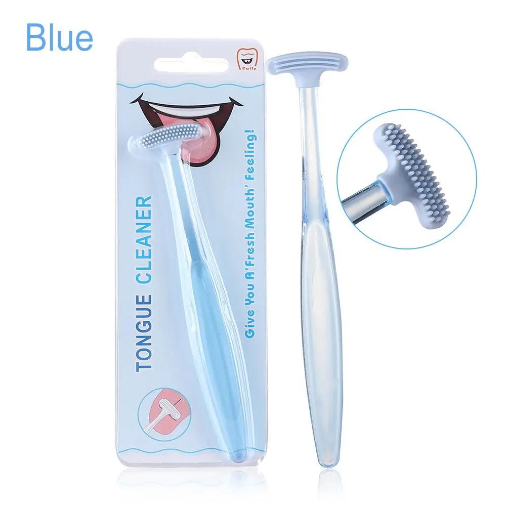 Soft Silicone Tongue Scraper Double Sided Tongue Cleaner Brush Oral Clean Hygiene Tool Bad Breath Health Care Tool