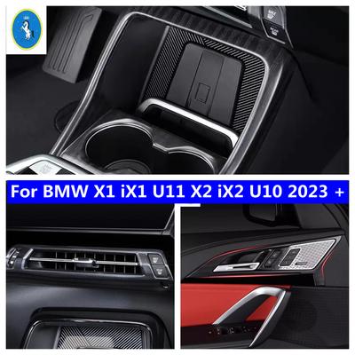 Для BMW X1 iX1 U11 X2 iX2 U10 -2025 Декоративная накладка-рамка на центральный воздуховод/Передний подстаканник/Внутреннюю ручку двери Аксессуары