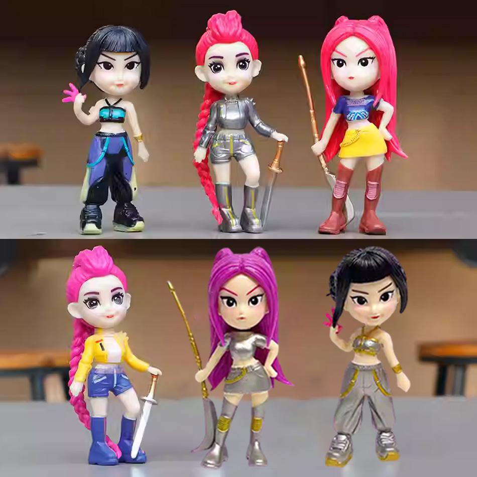 10cm Kpop Devil Hunter Rumi Zoe Mira Anime Character Collection Desktop Trinkets  New Year Gift for Children