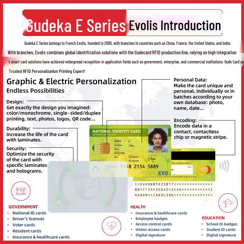 Gudecard E-Apteo Single-sided ID Card Printer