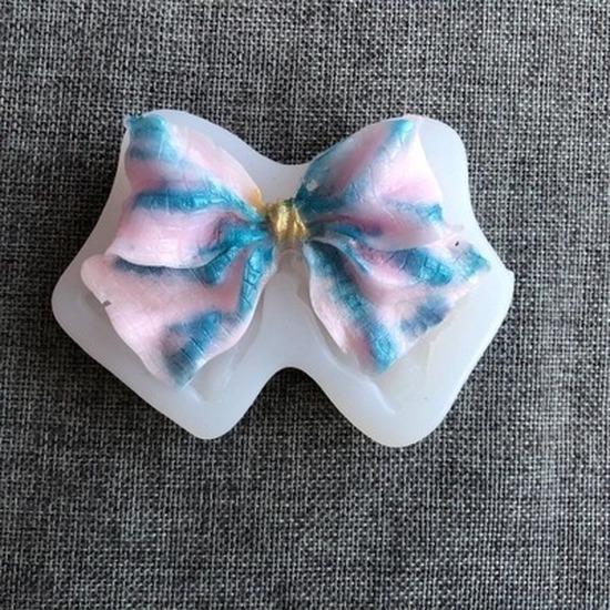 Жидкая силиконовая форма для галстука-бабочки DIY, форма для кристаллической эпоксидной смолы