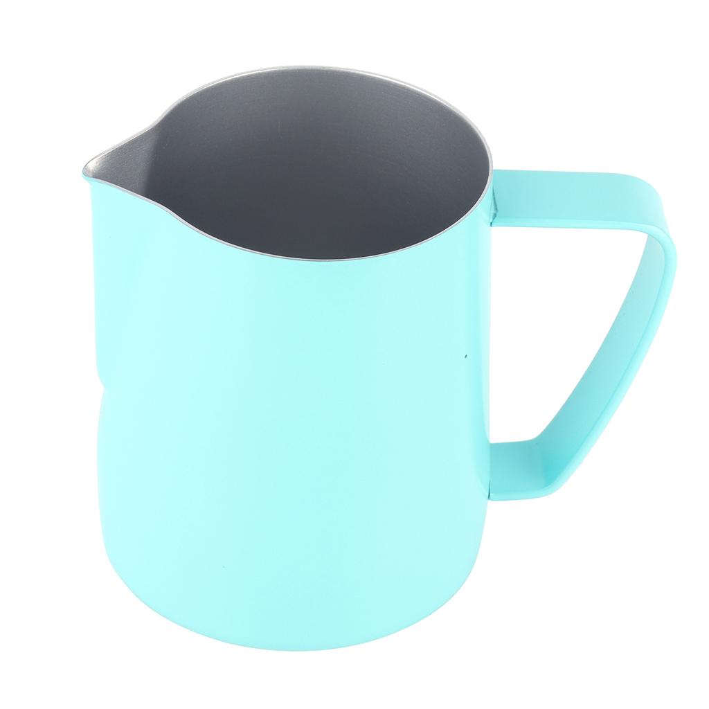 Кофейная чашка с острым носиком, питчер для молока из нержавеющей стали для дома, кофейни, мятно-зеленый, 600 мл