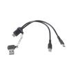 Двойная USB-линия питания CREATE 5 В, короткий шнур 20 см, постоянный ток, разъемы, силовые устройства, портативная зарядка