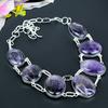 Sage Amethyst Gemstone Handmade 925 Sterling Silver Jewelry Necklace 18" KG-1964