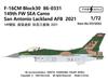 Fab Scale Studio Block 30 FW SEA Camouflage San Air Force Base 2021 Plastic Model Decal FABD72032 1/72 F-16CM 86-0331149th Antonio-Lackland (Airplane)