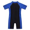 Купальный костюм унисекс для мальчиков и девочек с короткими рукавами и молнией, купальник Rash Guard