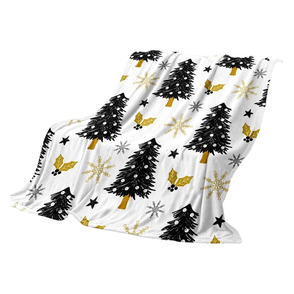 75 * 100 Cm Christmas Flannel Printed Blanket Holiday Gift