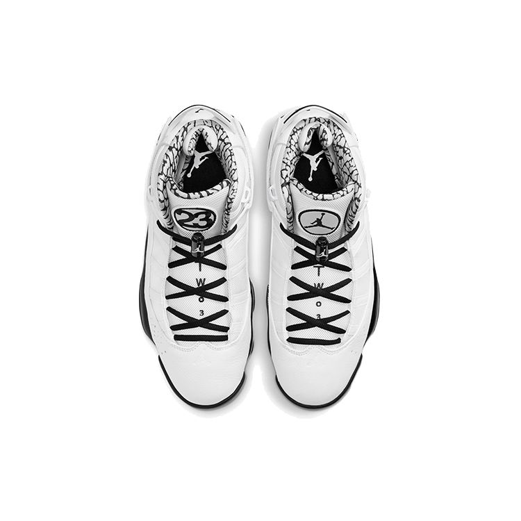 Кроссовки Air Jordan 6 Rings Motorsport 2021 для мужчин Белые Черные Металлически-золотые DD5077-107