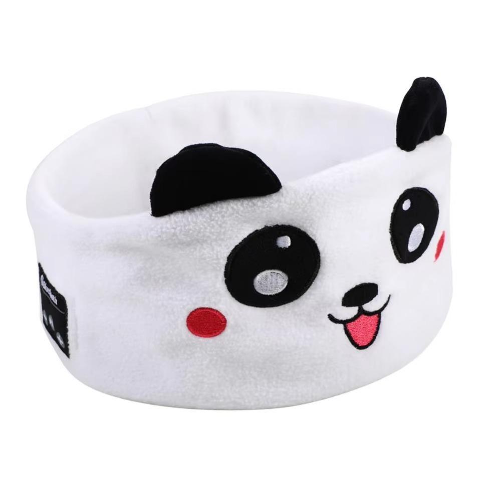 Thin Speakers Bluetooth Headphones Eye Mask Soft Plush Speakers Headband Not-in-Ear Design