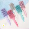 Anti-Static Curly Hair Comb with Massage Nodes - Gentle Detangling & Scalp Massage for Long Hair, Ergonomic Handle, 6 Colors - Home Use & Travel