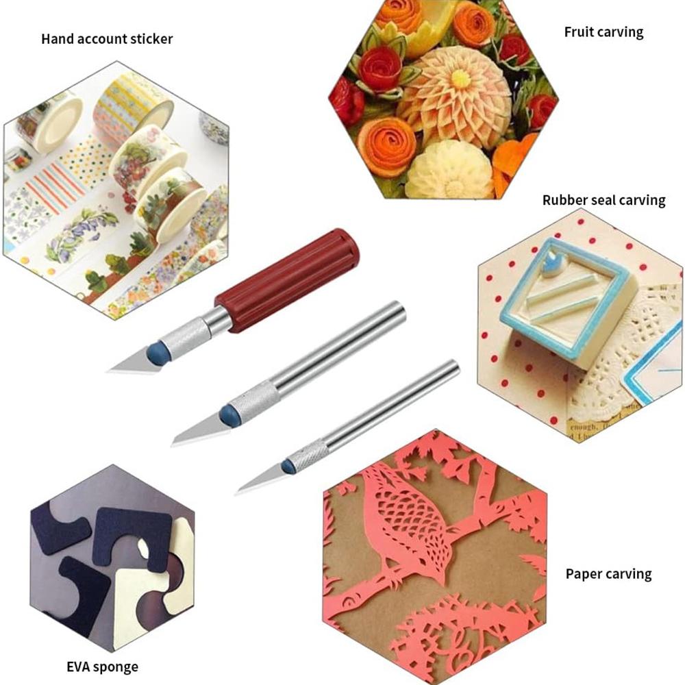 Набор из 13 прецизионных ножей, лезвия для ножей Exacto, ремесленный скальпель, инструмент для скульптуры, художественный инструмент, сплав, острое лезвие, скульптура из глины, резьба по бумаге