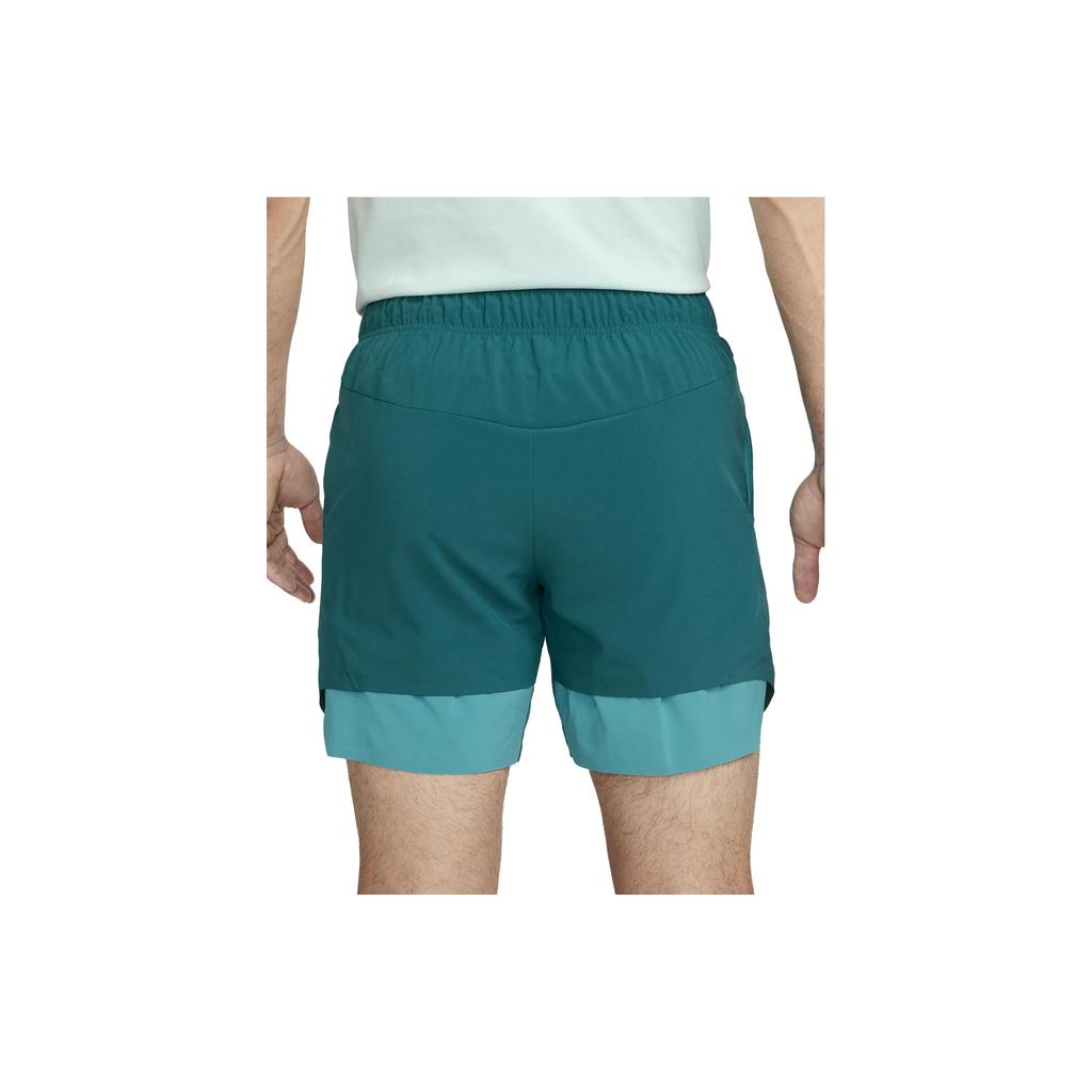 Nike Court Dri-FIT Slam Logo Print Удобные облегающие влагоотводящие спортивные шорты средней посадки Мужские шорты Зеленые DX5532-381