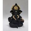 Терракотовый Черный Идол Ганеши для Приборной Панели Автомобиля Маленькая Мурти Ганеши Идол Ганапати для Домашнего Декора Пуджи Статуэтка Господа Ганеши