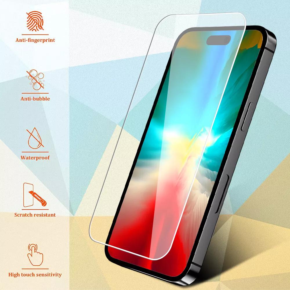 5 шт. Закаленное стекло для iPhone 15 Pro Max Защитная пленка для экрана для iphone 7 8 11 12 13 14 15 16 16 E Plus X XR XS Max Mini Защитное стекло