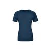 Asics Logo Round Neck Breathable Comfort Casual Sports Short Sleeve T-Shirt Women Tops Navy-Blue 2012D024-405