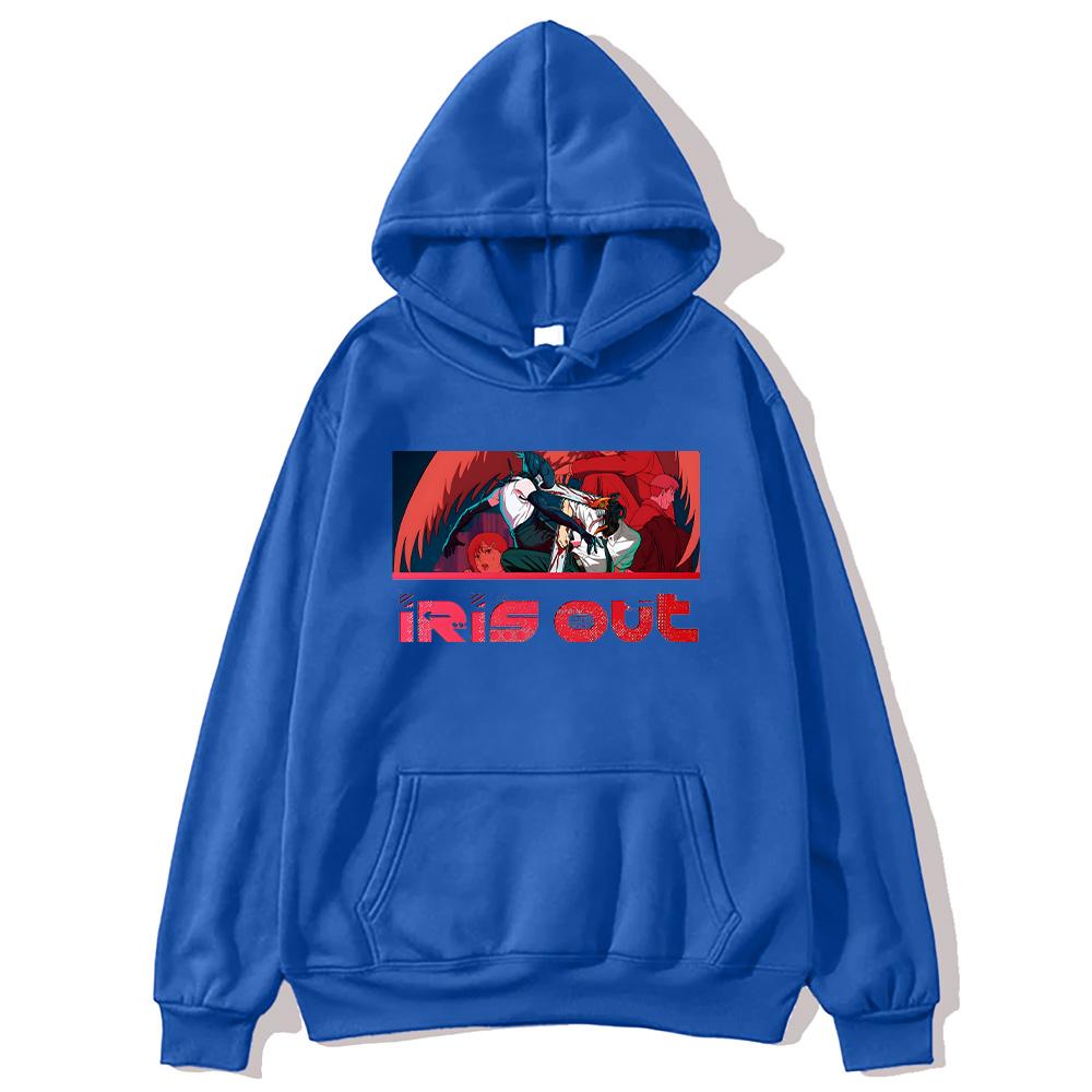 ХУДИ ИЗ ЯПОНСКОГО АНИМЕ IRIS OUT Yonezu Kenshi IRIS OUT Новые Графические Толстовки Женские Мужские Харадзюку Пуловер Y2K Худи с Длинным Рукавом