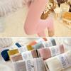 Woolen Footed Tights Yarn Knitted Pantyhose Fashion Winter Stretch Stockings  Women