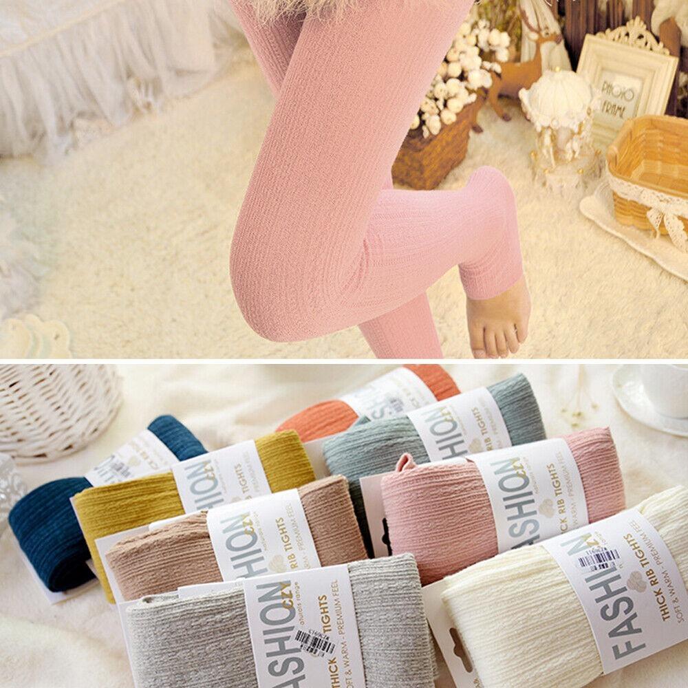 Yarn Knitted Footed Tights Woolen Winter Stretch Stockings Fashion Pantyhose Women