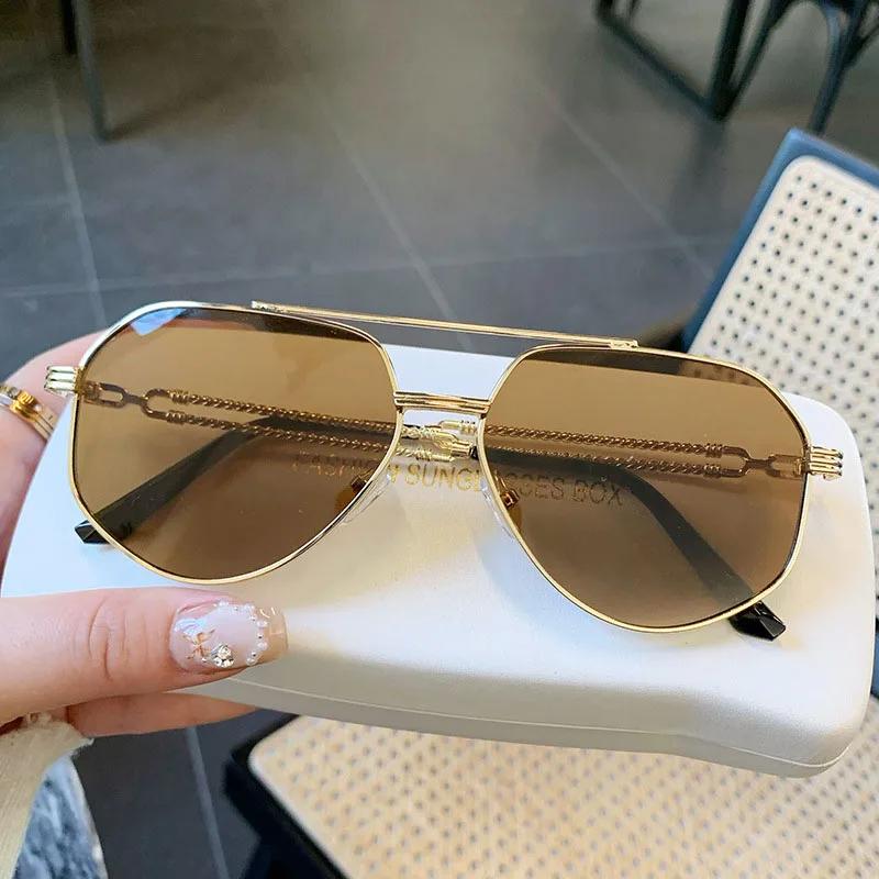 Sunglasses Women Trendy Vintage Designer Sunglasses Men Luxury Fashion Glasses Luxe Oculos Lentes De Sol Mujer Zonnebril