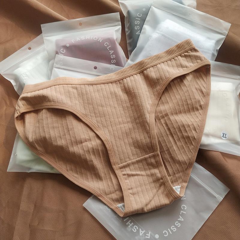 Мягкие и дышащие высококачественные удобные женские трусики-треугольники со средней посадкой из чистого хлопка женские трусики большого размера одинарные трусики сексуальные трусы