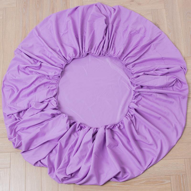 Solid Color Fitted Sheet Breathable Bedsheet Mattress Protective Cover Soft Bedding Non-slip Bed Cover Suitable for Home Master Bedroom Guest Bedroom