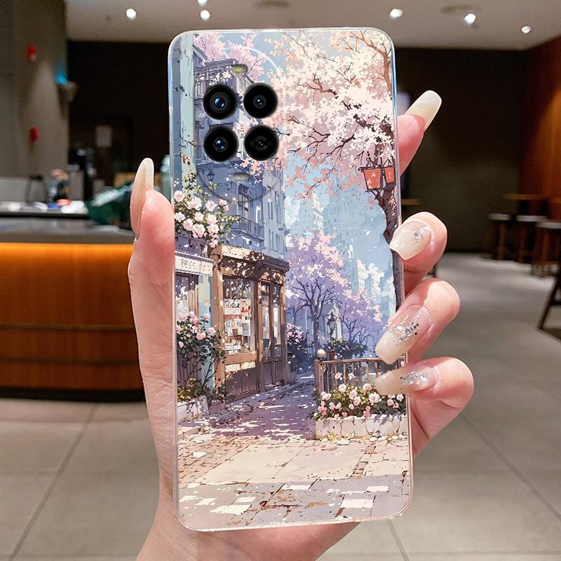 Чехол для Huawei Nova 13 Pro Роскошный Милый Крутой Узор Дракон Цветок Мягкий силикон Чехол для Телефона Задняя крышка Прозрачный ТПУ Корпус