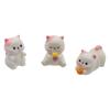 Resin Crafts Cat Figurines Miniatures Cute Kitten Statue Mini Cat Ornament  Home Office Decor