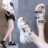 Fashion Beach Sandals Women's 2024 Summer New Songgao Thick Sole Women's Casual Shoes Versatile Student Sports Sandals