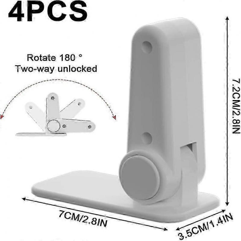 4 шт. Дверной рычажный замок для защиты от детей и домашних животных, Защитный замок для двери и ручки