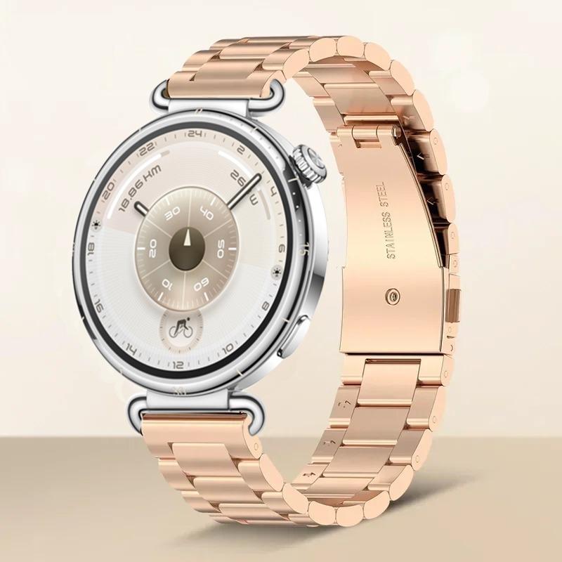18 мм Стальной Ремешок Для Huawei Watch GT6-5-4 41мм Металлический Женский Роскошный Браслет Huawei Watch 5/GT5 Pro 42мм Аксессуар Ремешок