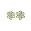 Oversized Layered Floral Crystal Stud Earrings Women Post Fashion Statement Jewelry 2026