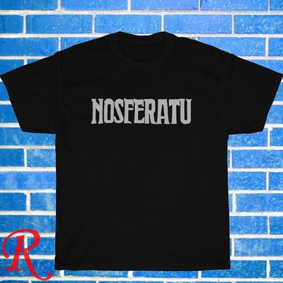 Новый! Хоррор про вампиров Логотип Nosferatu Черный Серый Темно-синий Размер S-5XL Унисекс Футболка