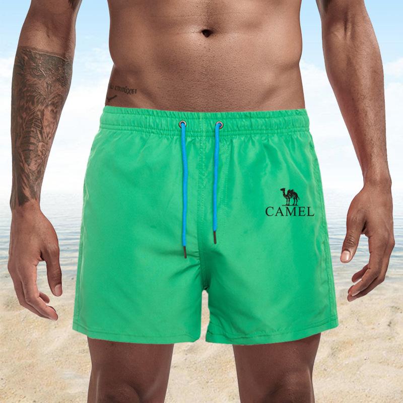 Summer Men's Swimwear Shorts Embroidery Brand Beachwear Sexy Swim Trunks Men Swimsuit Low Waist Breathable Beach Wear Surf Shorts