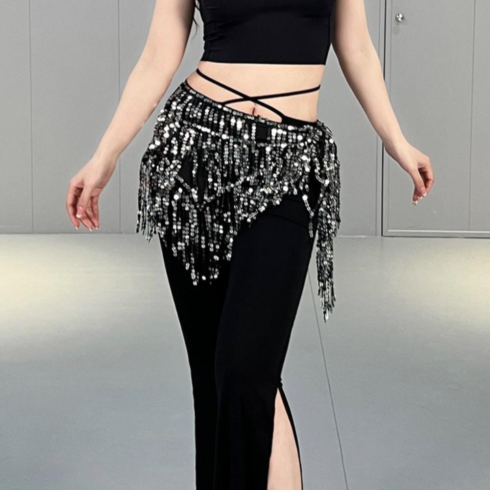 4 цвета пояс для танца живота с кисточками для женщин, пояс для танца живота, латиноамериканские танцоры