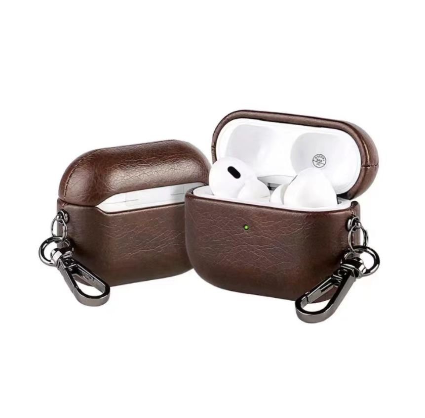 Роскошный кожаный чехол для наушников из масла Для Airpods 1 2 3 4 Pro2 Pro3 Bluetooth Чехол Бизнес PC Жесткий Ударопрочный Чехол для наушников Funda