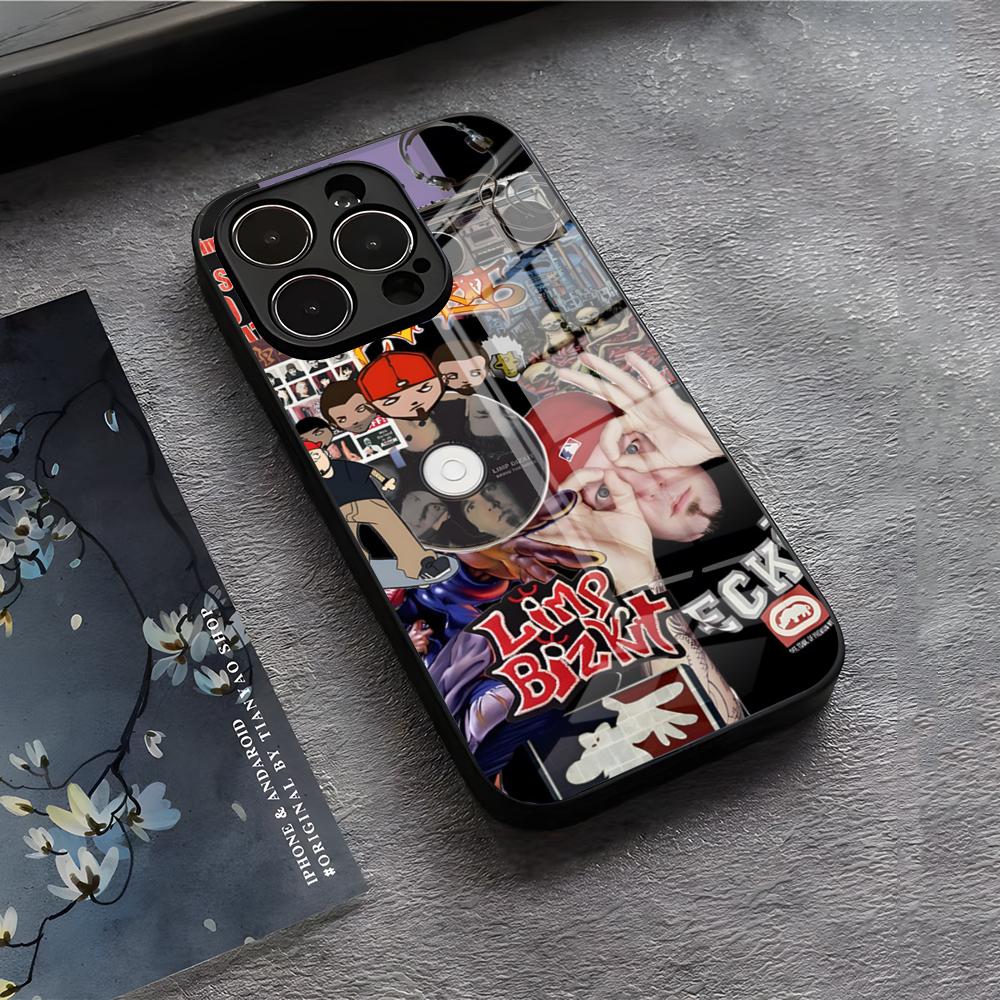 Чехол для телефона Rock Band L-Limp Bizkit Для IPhone 17 Air 16 E Pro Max 15 14 13 Mini 12 Pro 11 Max Plus Черная Стеклянная Крышка