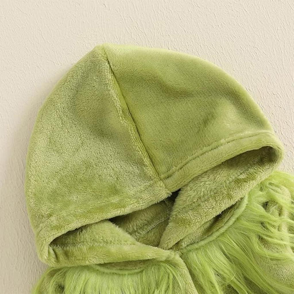 Детский комбинезон с капюшоном для новорожденных, симпатичная однотонная трикотажная толстовка из полиэстера для рождественской толстовки с капюшоном