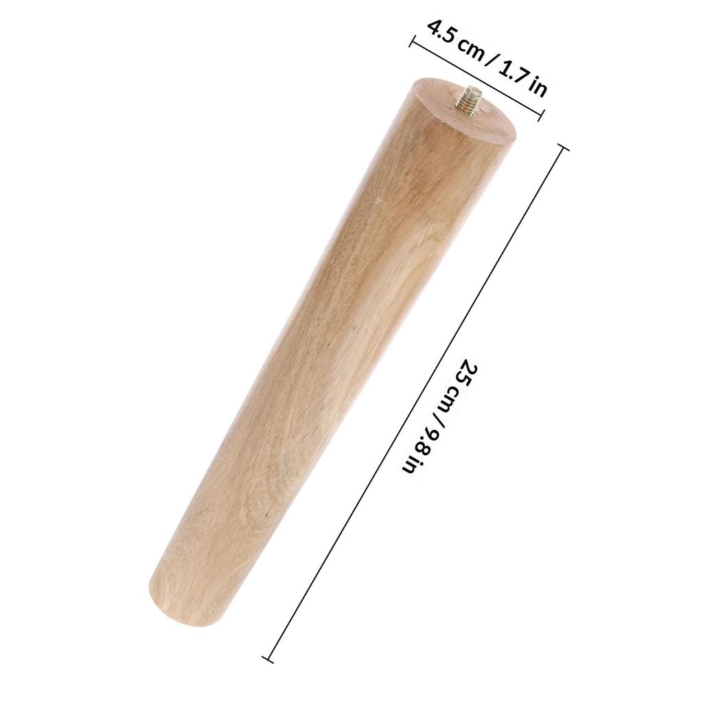 Wooden Furniture Feet 4 Sets Dining Table Legs Tischbeine Verstellbar Esstisch Sofa Couchtisch Premium Wood High Load Stable