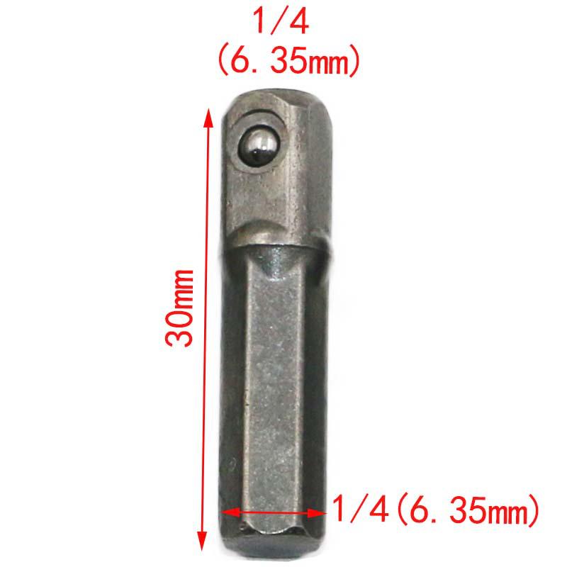 Hex Shank to Square Head Impact Wrench Socket Adapter Extension Bar