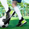 32-47 Kids Football Boots Rubber Soft Sole Short Nails Artificial Turf Leather Youth Kids Football Shoes Men's Sports Large Size Football Shoes