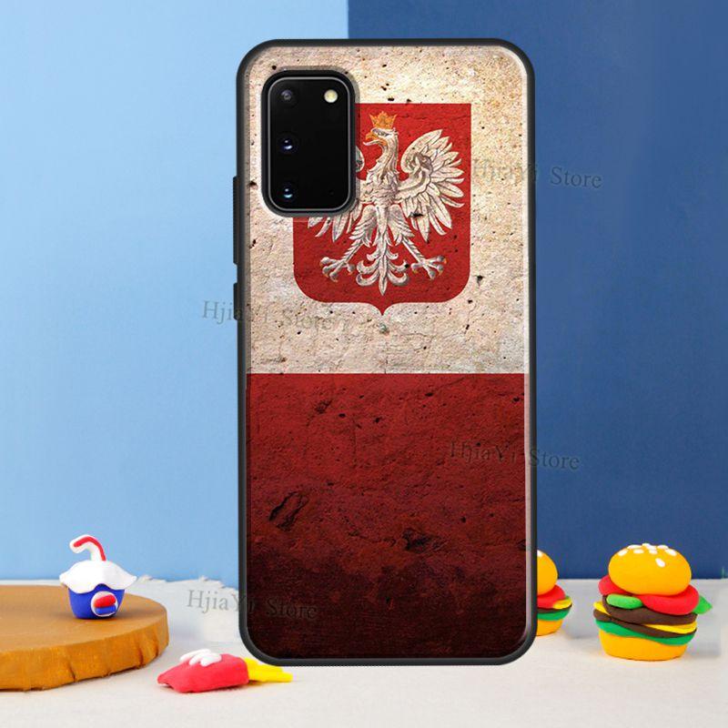 Poland Polish Flag For Samsung Galaxy S21 S22 Ultra S20 FE Note 20 Ultra S8 S9 S10 Note 10 Plus Phone Case