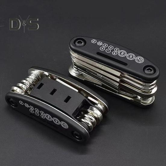 Наборы для ремонта велосипеда 16 в 1, многофункциональный велосипедный инструмент с лопатками для шин, шестигранным ключом для спиц, складной многофункциональный набор аксессуаров для шоссейного горного велосипеда