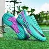 Low-top Football Shoes Tf Broken Nails Artificial Turf Nails Leather Feet Boys and Girls Teenagers Students Training Shoes