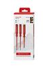 PB Swiss Tools SwissGrip Classic Insulated Screwdriver Set and In Paper 3-Piece (Slotted Pozi-Plastic) Box, 5551.CBB