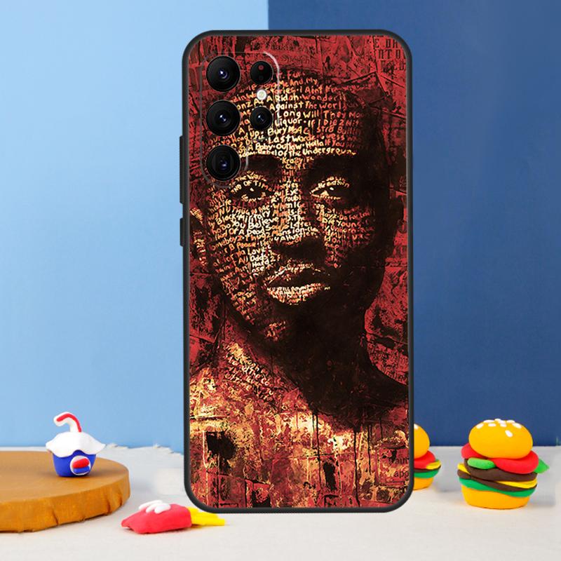 Чехол для телефона Tupac 2pac Shakur для Samsung Galaxy S24 S25 Ultra S9 S10 S20 S22 S21 S23 Plus S24 FE Чехол Coque