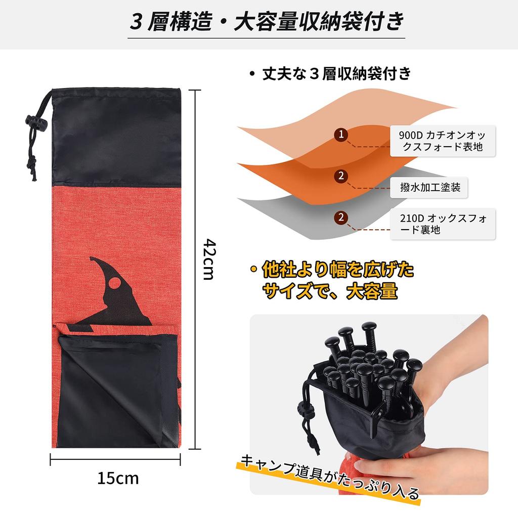 [Усиленная латунная головка] молоток для колышков HUNDRUP с латунной головкой, деревянная ручка, удобно лежит в ладони, безопасное забивание колышков, хранение