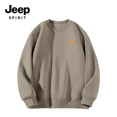 Мужская и парная свободная вязаная толстовка JEEP SPIRIT с круглым вырезом