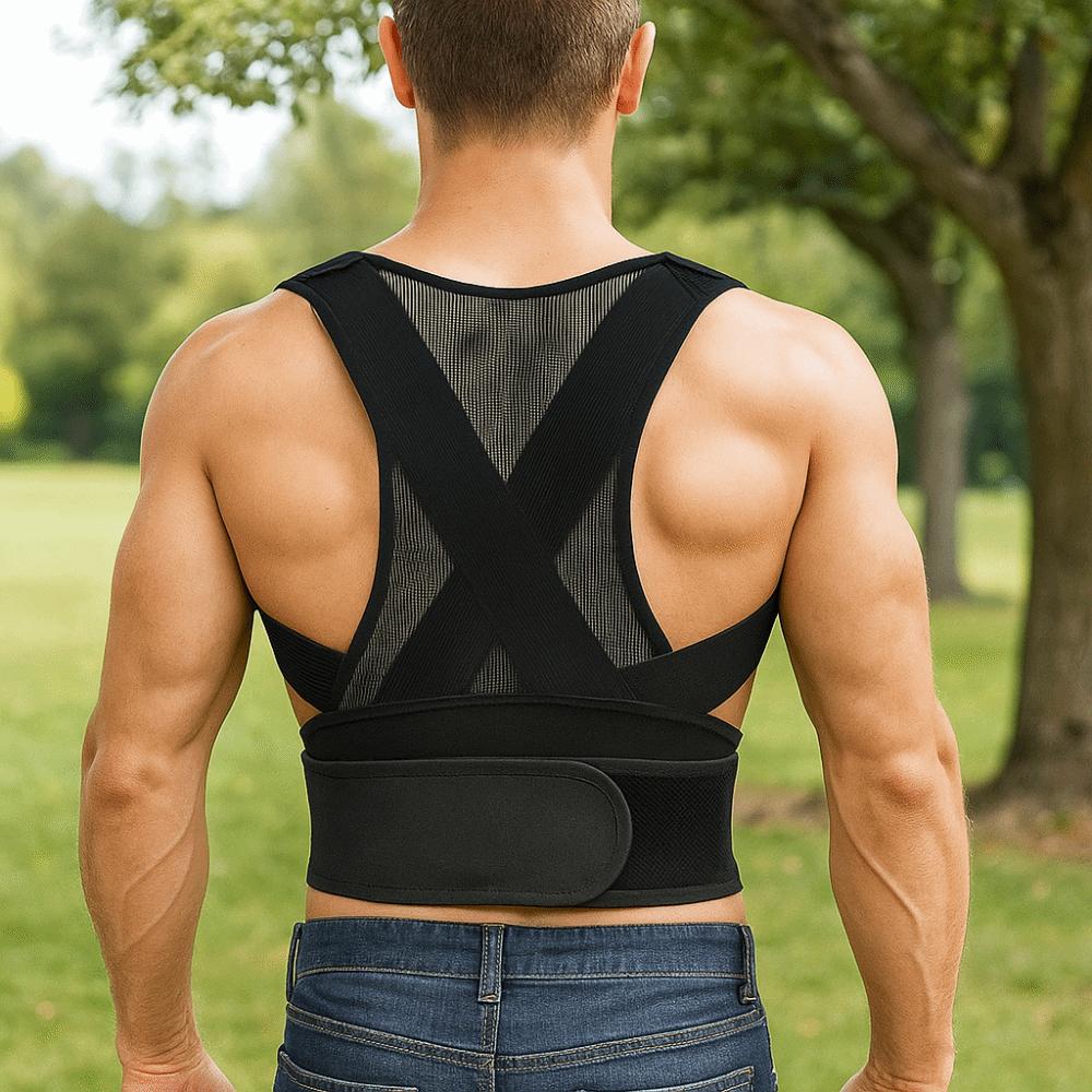 With Straps Anti Hunchback Posture Corrector Spinal Sitting Shoulder Support Brace For Adults